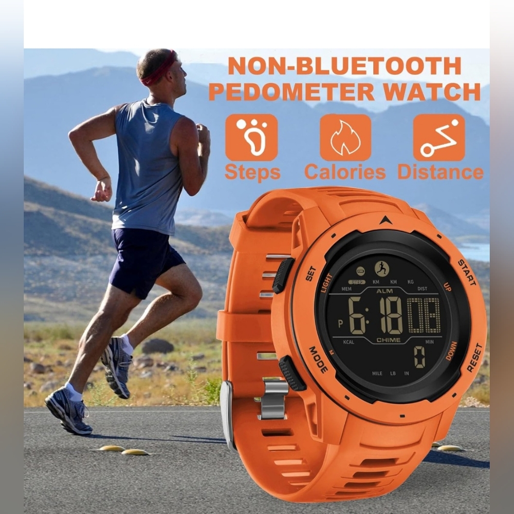 Men's Digital Fitness Watch Waterproof Pedometer..... - Picture 7 of 7